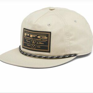 NWT-Columbia PFG Back Tack Snap Back Hat-Tan Unisex OS